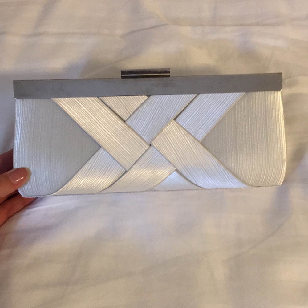 Silver grey clutch charming Charlie’s prom wedding